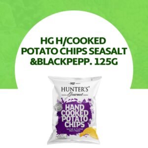 HG H/Cooked Potato Chips SeaSalt&BlackPepp. 125G