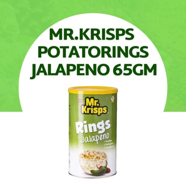 Mr.Krisps Potato Rings Jalapeno 65gm