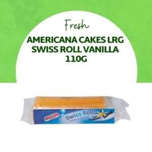 Americana Cakes Lrg Swiss Roll Vanilla 110G