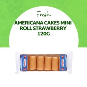 Americana Cakes Mini Roll Strawberry 120G