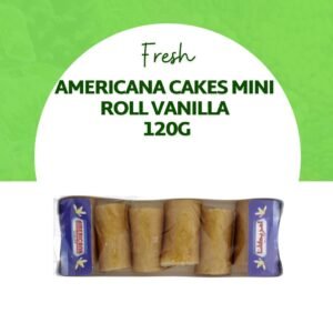 Americana Cakes Mini Roll Vanilla 120G