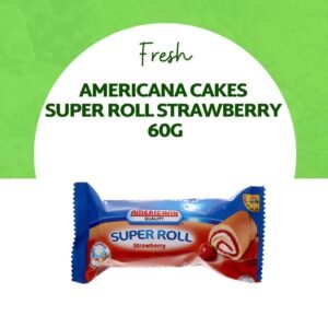 Americana Cakes Super Roll Strawberry 60G