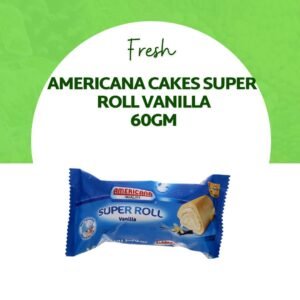 Americana Cakes Super Roll Vanilla 60Gm