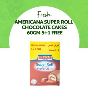 Americana Super Roll Chocolate Cakes 60gm 5+1 Free