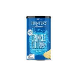 Hunters Gourmet Crinkled Chips Sea Salt 140gm