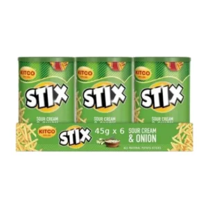 Kitco Stix Sour Cream & Onion 45Gx6
